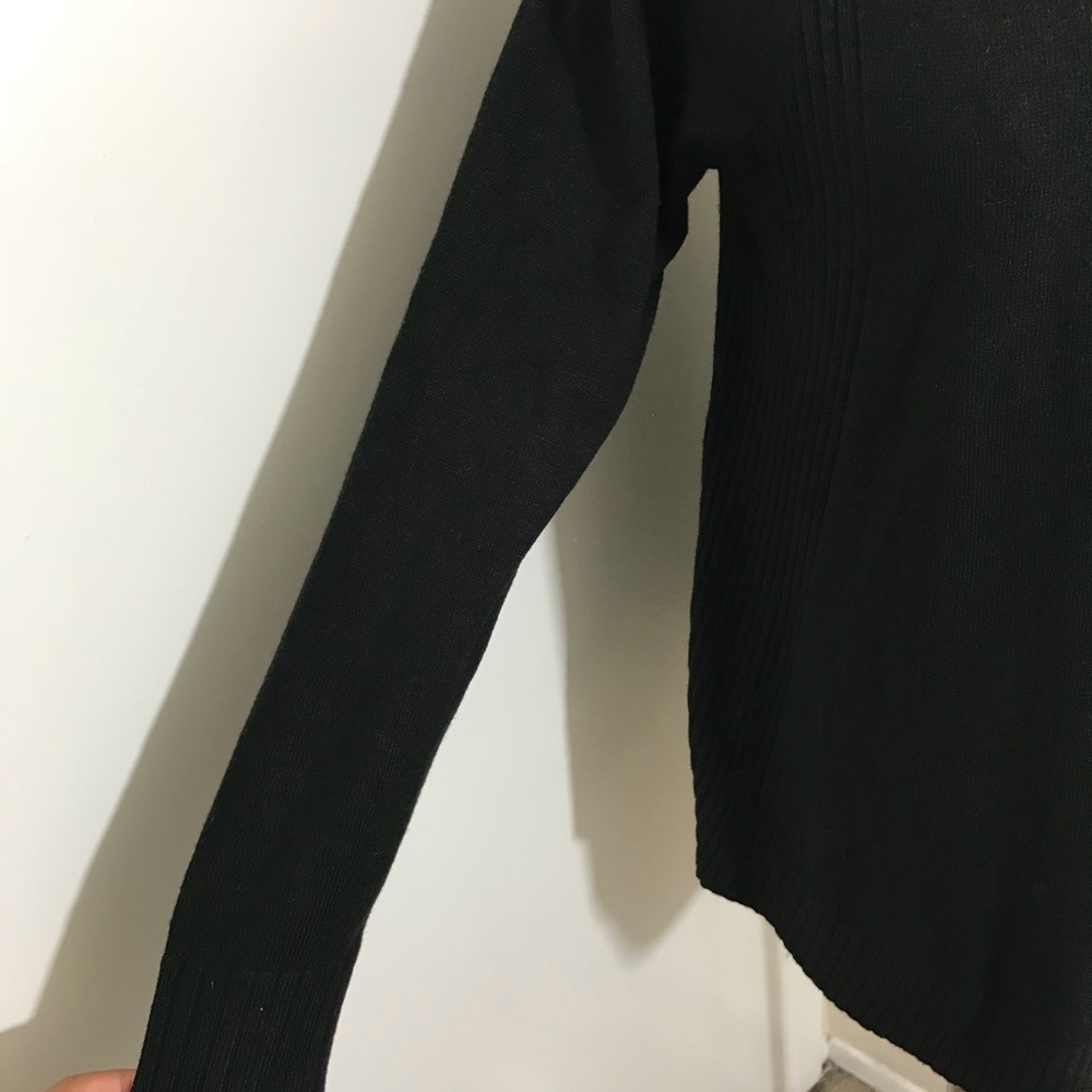 Ann Taylor LOFT Black Cowl Neck Sweater. Size Med - Picture 3 of 7